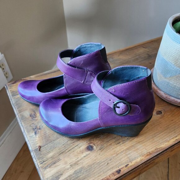 Dansko clogs in purple leather - Picture 3 of 4